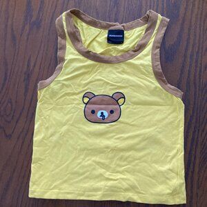 DUMBGOOD RILAKKUMA SAN-X KAWAII TANK TOP KIDS GIRLS SMALL